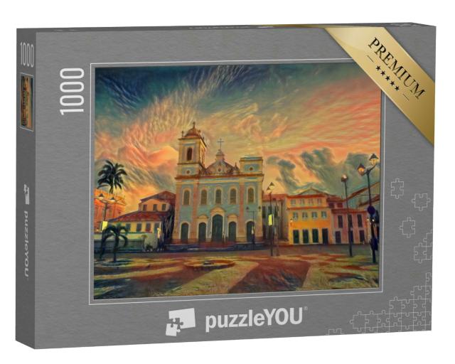 Puzzle 1000 Teile „im Stil von Edvard Munch, Der Schrei - Anchieta Plaza - Puzzle-Kollektion Künstler & Gemälde“