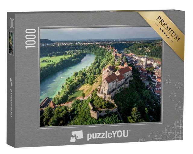 Puzzle 1000 Teile „Burghausen mit längster Burg der Welt“