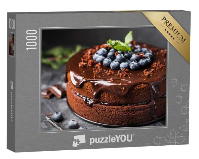 Puzzle 1000 Teile „Valentinstagskuchen, Muttertagskuchen, Geburtstagskuchen: Herzform“