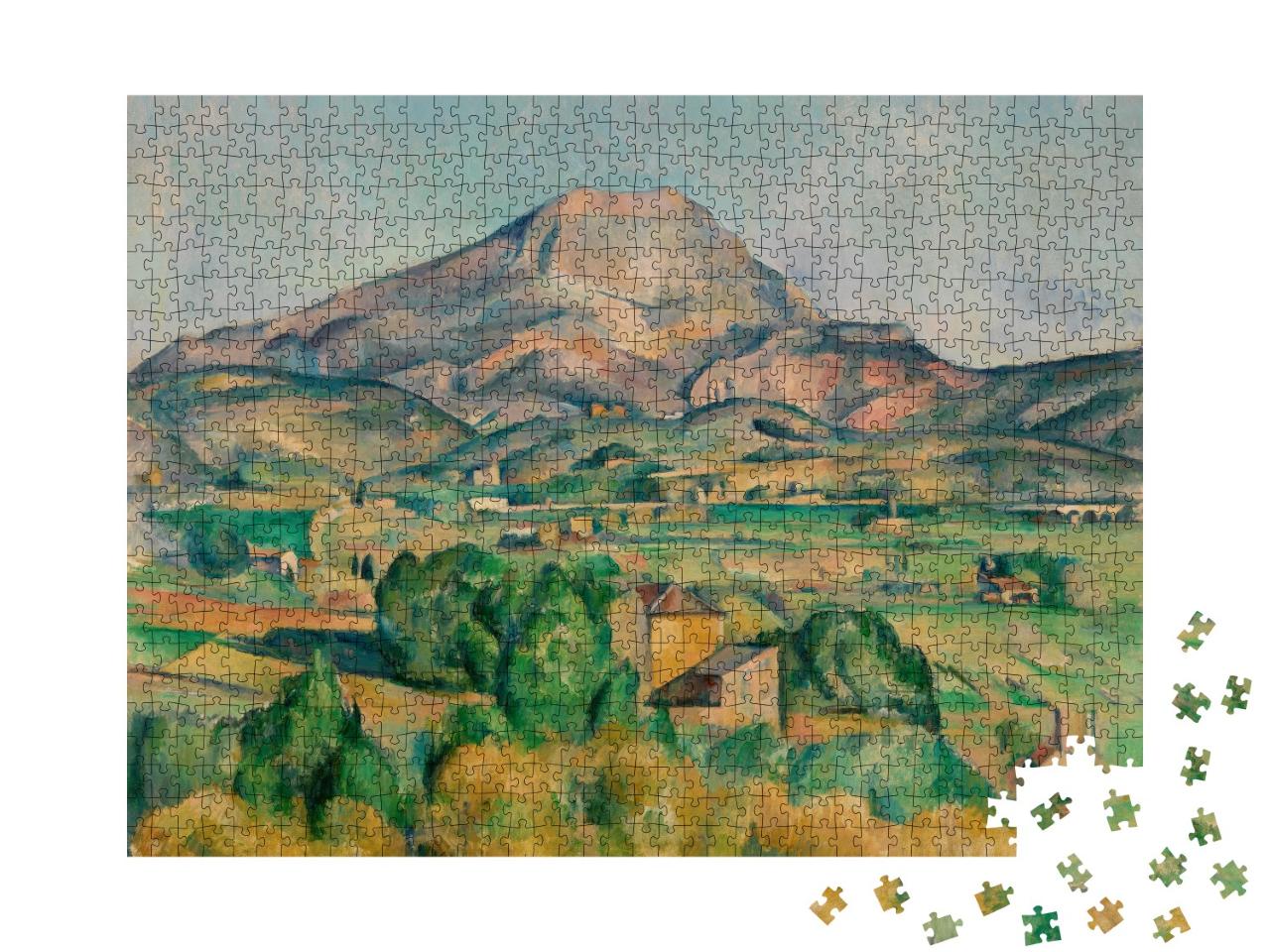 Puzzle 1000 Teile „Paul Cézanne - Der Berg Sainte-Victoire“