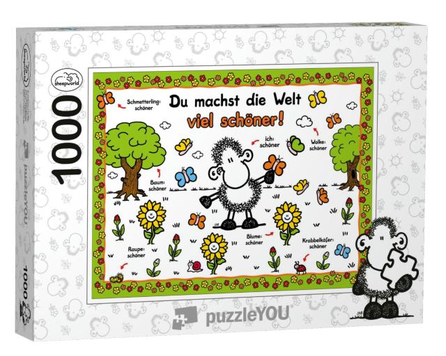 Puzzle 1000 Teile „Du machst die Welt viel schöner!“