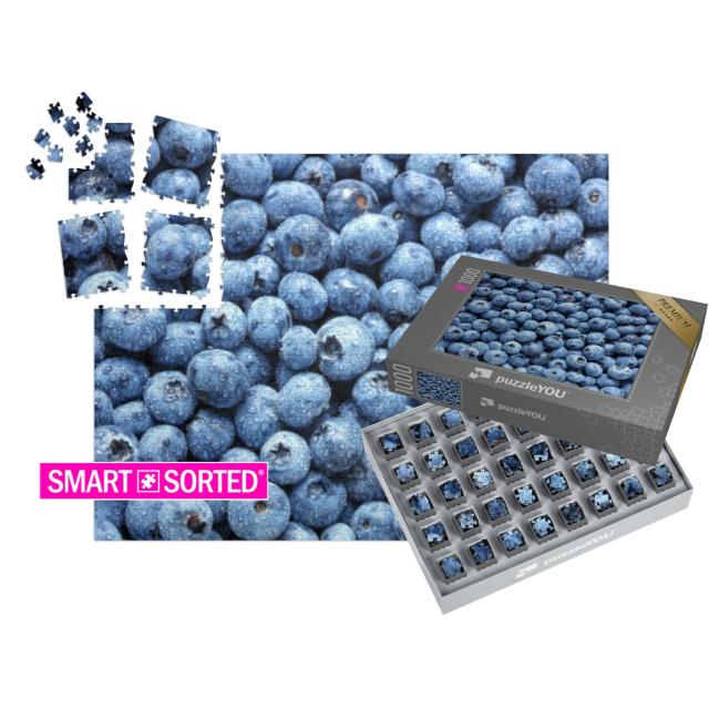 SMART SORTED® Puzzle 1000 Teile „Frische saftige Heidelbeeren“