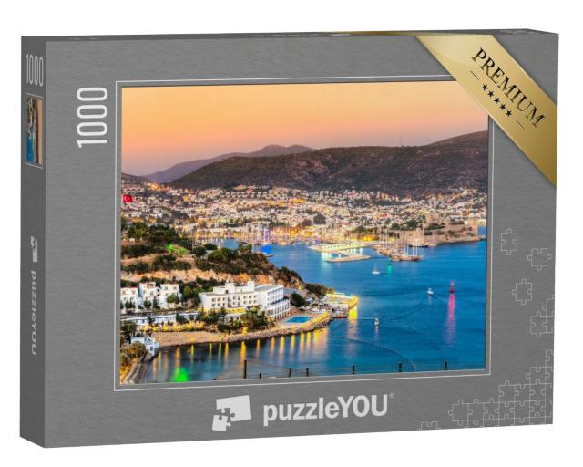 Puzzle 1000 Teile „Ansicht der Burg Bodrum und der Marina, Türkei“