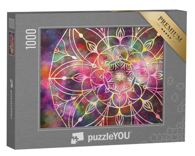 Puzzle 1000 Teile „Mandala mit Sternengalaxie“
