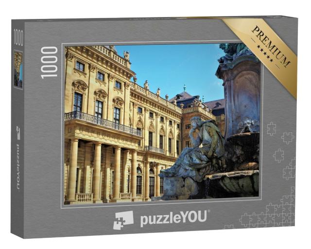 Puzzle 1000 Teile „Die Altstadt in Würzburg, Bayern, Deutschland“