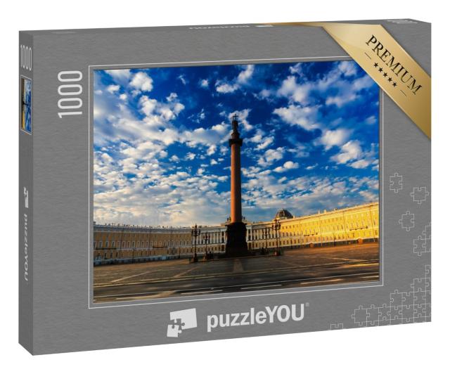 Puzzle 1000 Teile „Morgen am Palastplatz, Sankt Petersburg, Russland“