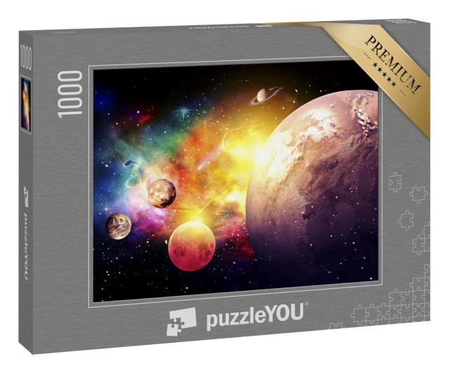 Puzzle 1000 Teile „Planeten der Galaxie “