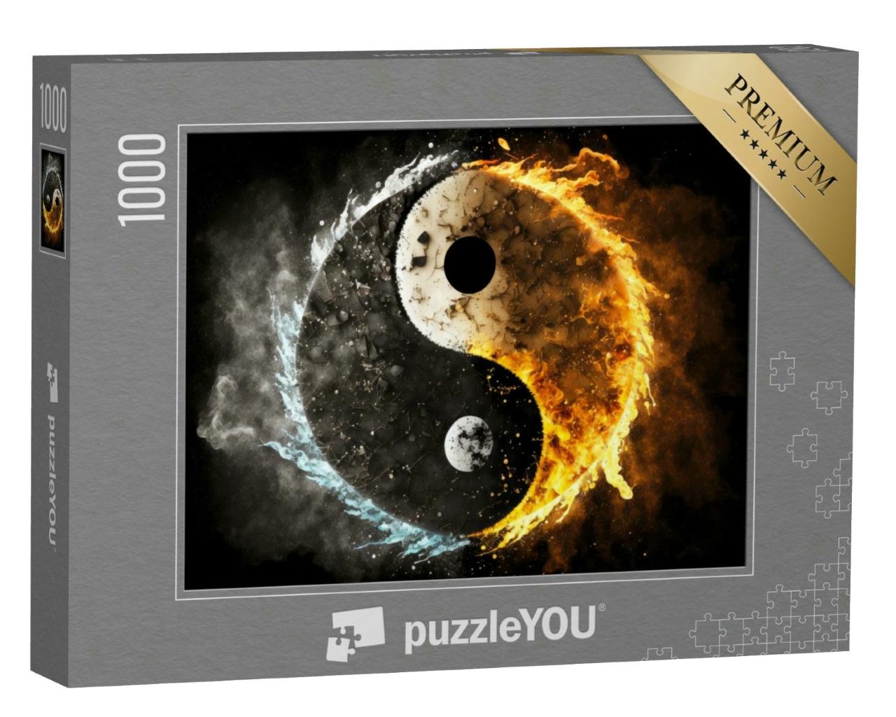 Puzzle 1000 Teile „Symbol von Yin-Yang“