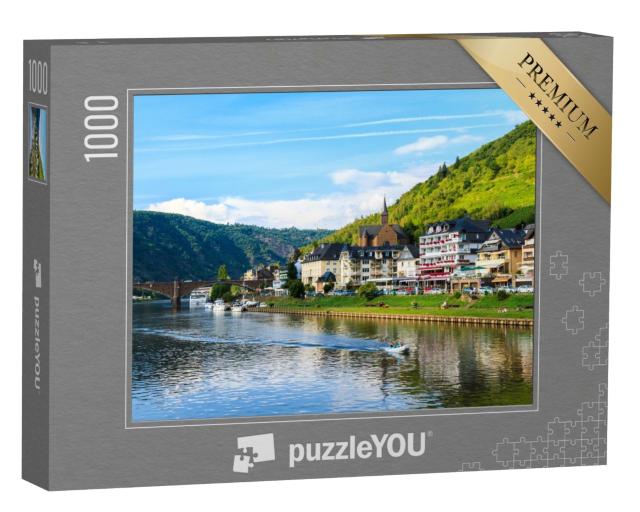 Puzzle 1000 Teile „Schöner Blick auf die Weinstadt Cochem an der Mosel in Deutschland“