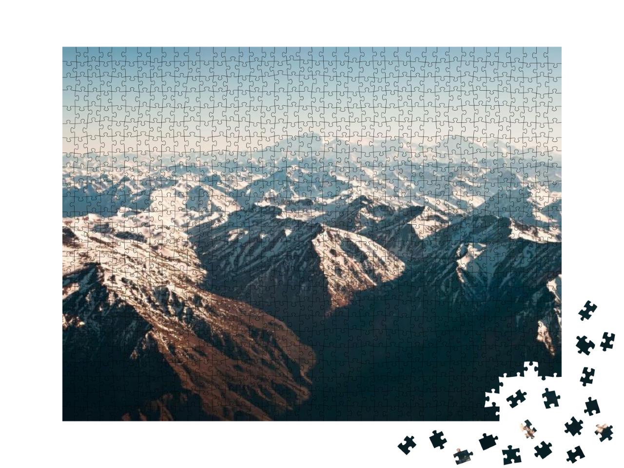 Puzzle 1000 Teile „Panoramablick über die Anden, Chile“