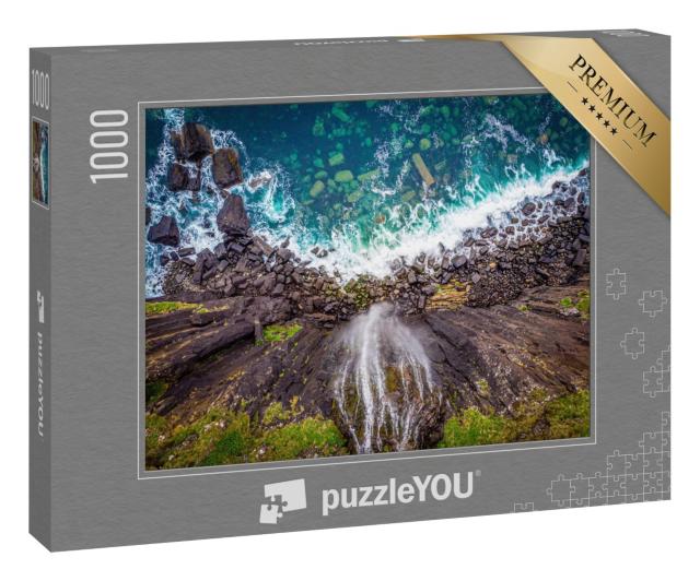 Puzzle 1000 Teile „Kilt Rock auf der Isle of Skye in Schottland“