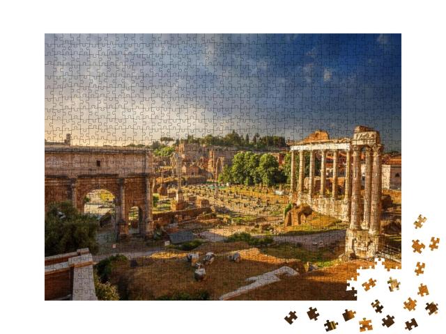 Puzzle 1000 Teile „Foro Romano, Rom“