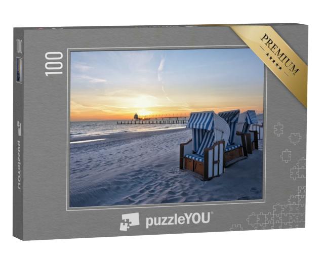 Puzzle 100 Teile „Strand des Ostseebades Zingst“