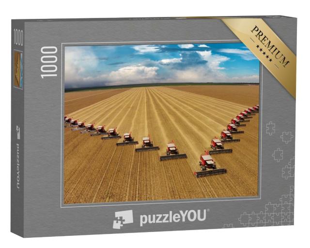 Puzzle 1000 Teile „Sojabohnenernte in Brasilien“