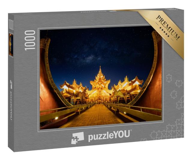 Puzzle 1000 Teile „Faszinierender Karaweik Palast, Yangon, Myanmar“