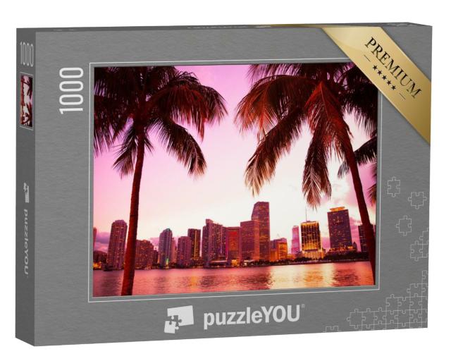 Puzzle 1000 Teile „Die Skyline von Miami, Florida“