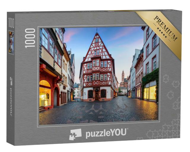 Puzzle 1000 Teile „Mainzer Altstadt am Morgen“