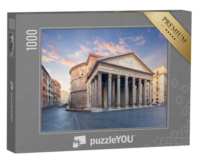 Puzzle 1000 Teile „Blick auf das Pantheon am Morgen in Rom, Italien“