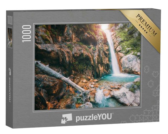 Puzzle 1000 Teile „Tscheppaschlucht Kärntner Wasserfall“