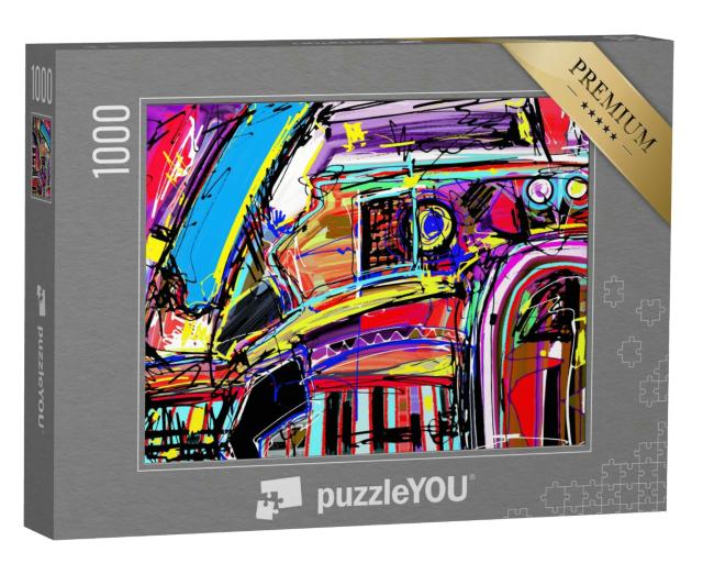 Puzzle 1000 Teile „Vektor Illustration: Die Kunst der Abstraktion“