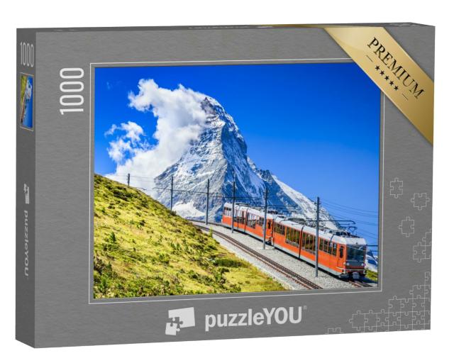 Puzzle 1000 Teile „Gornergratbahn am Matterhorn, Schweiz“