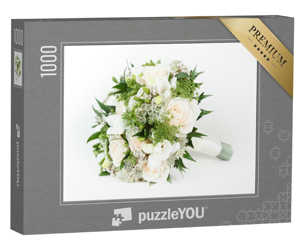 Puzzle 1000 Teile „Blumenbouquet zur Hochzeit“