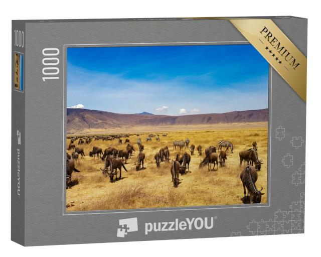 Puzzle 1000 Teile „Tansania Afrika Ngorongoro“