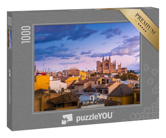 Puzzle 1000 Teile „Panoramablick auf Palma de Mallorca, Balearen, Spanien“