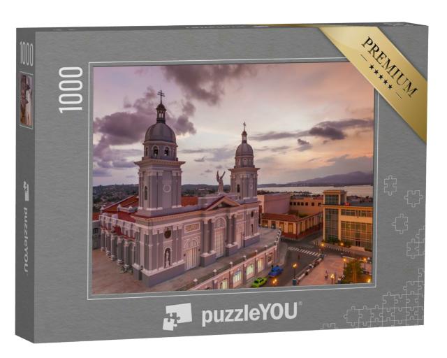 Puzzle 1000 Teile „Kathedrale Nuestra Senora de la Asuncion, Santiago de Cuba, Kuba“
