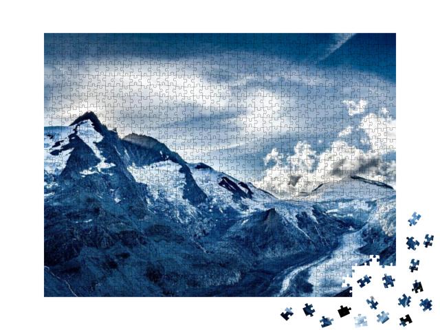 Puzzle 1000 Teile „Nationalpark Hohe Tauern mit Großglockner, Österreich“