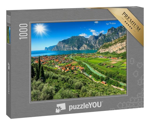 Puzzle 1000 Teile „Sonniger Tag am Gardasee, Italien“