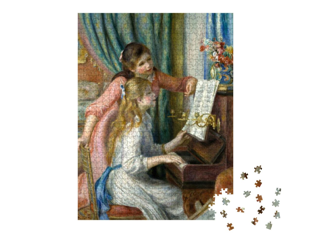 Puzzle 1000 Teile „Zwei junge Mädchen am Klavier, Auguste Renoir 1892“