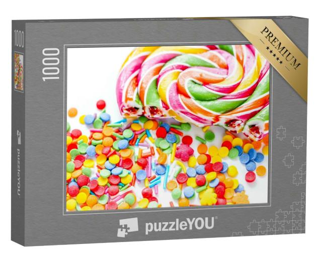 Puzzle 1000 Teile „Lutscher und Zuckerdekor“