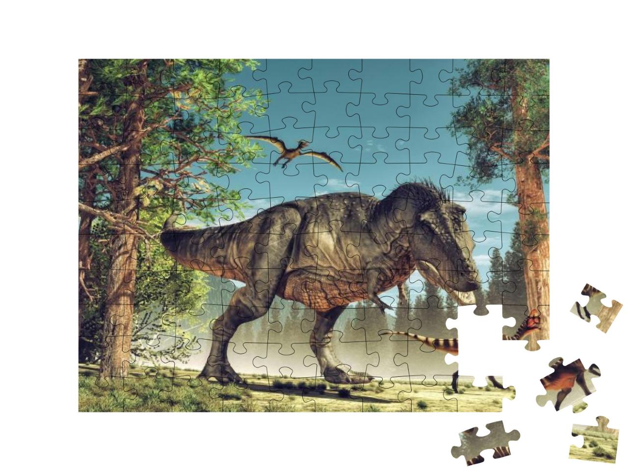 Puzzle 100 Teile „Dinosaurier“
