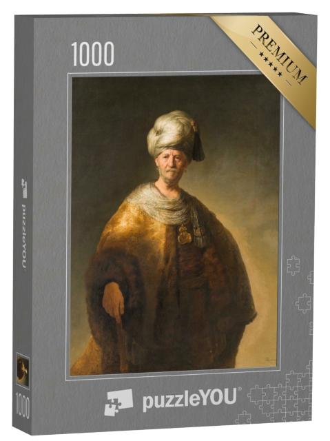 Puzzle 1000 Teile „Rembrandt - Mann im orientalischen Kostüm“