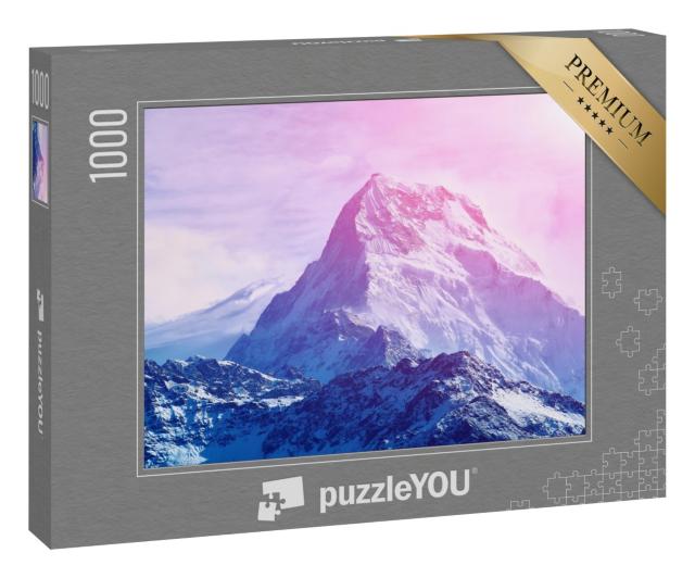 Puzzle 1000 Teile „Fantastischer Sonnenaufgang in den Bergen“
