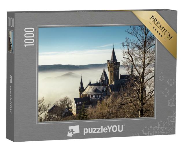 Puzzle 1000 Teile „Schloss Wernigerode im Nebel“
