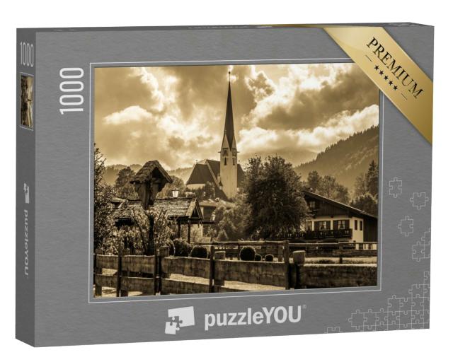 Puzzle 1000 Teile „Blick auf den Tegernsee in Bayern“