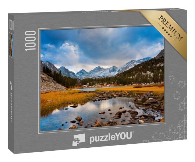 Puzzle 1000 Teile „Wilde Berglandschaft in ruhiger Morgenstimmung“