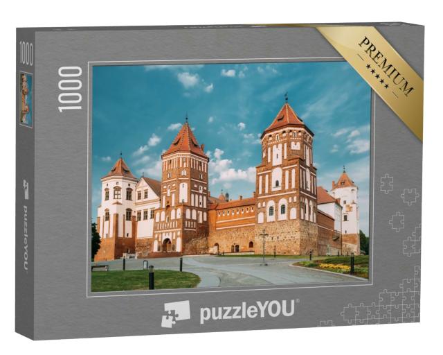 Puzzle 1000 Teile „Schlosskomplex Mir, UNESCO-Weltkulturerbe, Belarus“