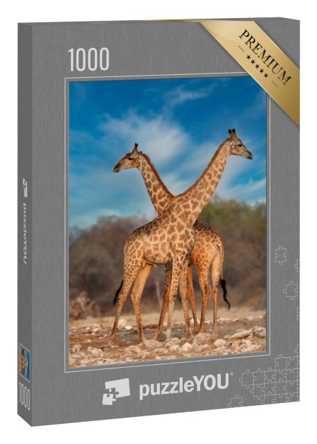 Puzzle 1000 Teile „Zwei Giraffen“