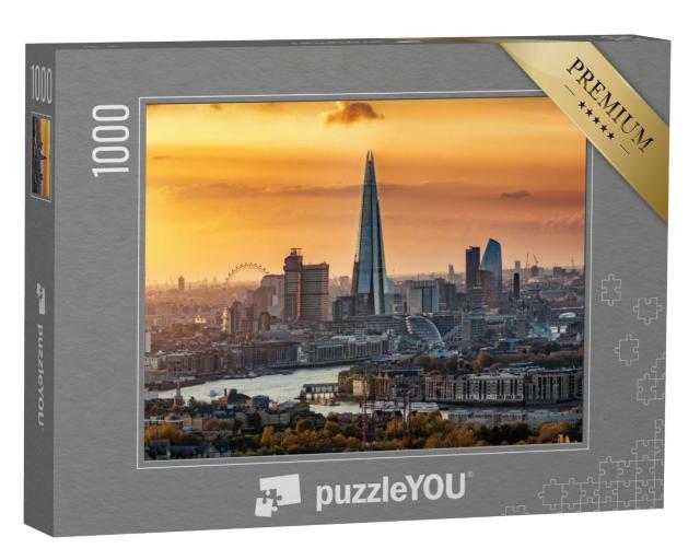 Puzzle 1000 Teile „Skyline von London im Herbst, Vereinigtes Königreich“