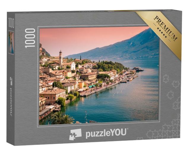 Puzzle 1000 Teile „Limone sul Garda, eine kleine Stadt am Gardasee, Italien“
