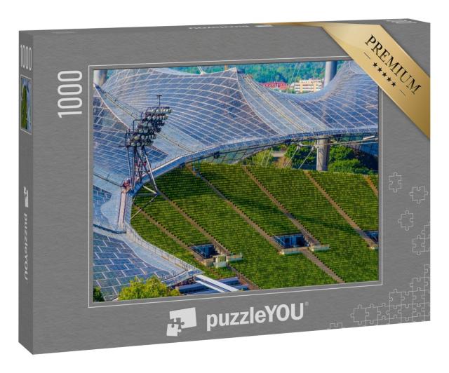 Puzzle 1000 Teile „Fragement des Olympiastadions in München“