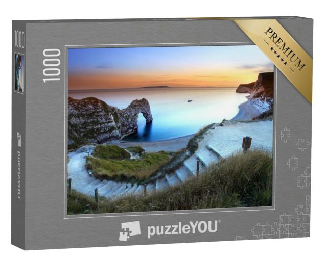 Puzzle 1000 Teile „Sonnenuntergang in Dorset, England“