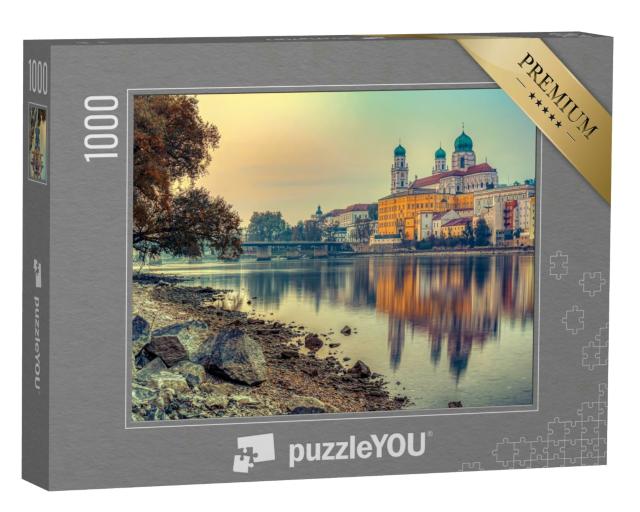 Puzzle 1000 Teile „Passau an einem Herbstabend, Bayern, Deutschland“