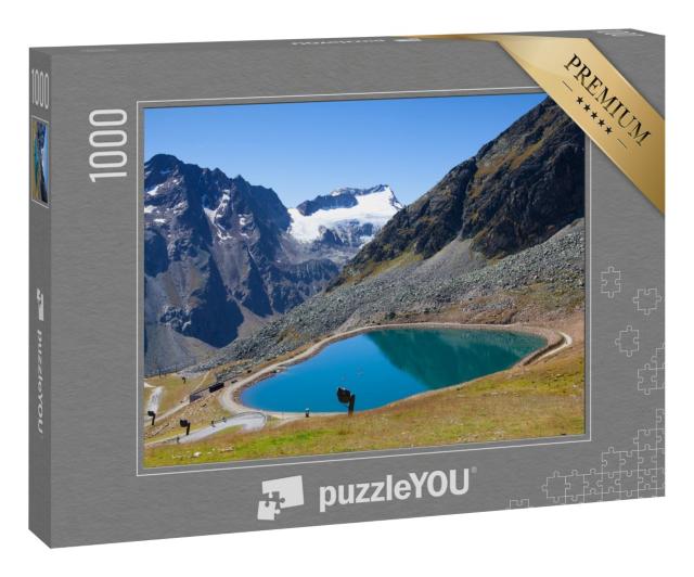 Puzzle 1000 Teile „Der Tiefenbachgletscher in der Nähe von Sölden“