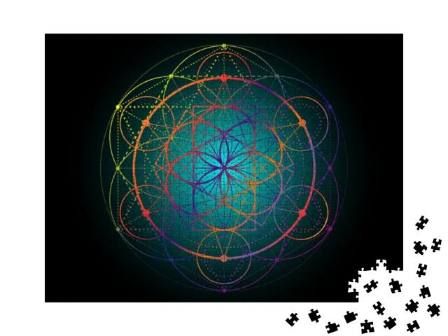 Puzzle 1000 Teile „Samen des Lebens Symbol Sacred Geometry“