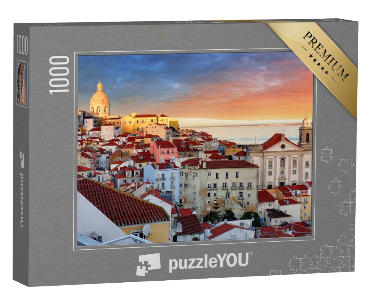 Puzzle 1000 Teile „Lissabon, Hauptstadt von Portugal“