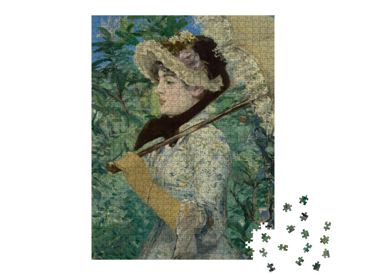 Puzzle 1000 Teile „Jeanne oder Der Frühling, Edouard Manet 1881“